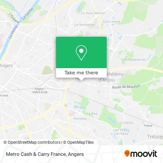 Metro Cash & Carry France map