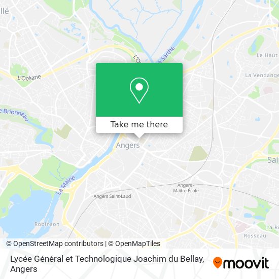 Lycée Général et Technologique Joachim du Bellay map