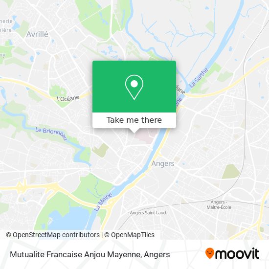 Mapa Mutualite Francaise Anjou Mayenne