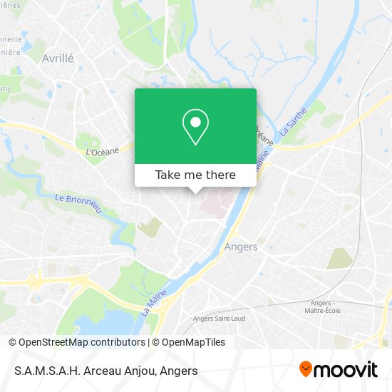 S.A.M.S.A.H. Arceau Anjou map