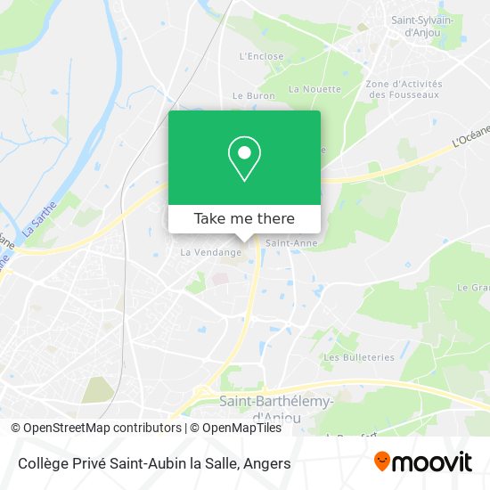 Collège Privé Saint-Aubin la Salle map