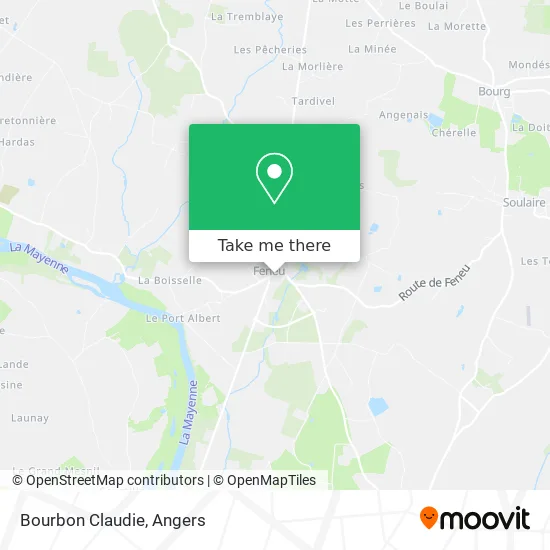 Bourbon Claudie map