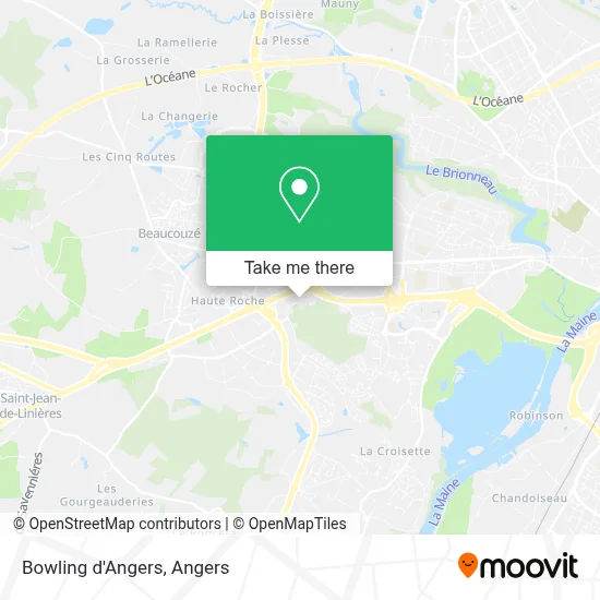 Bowling d'Angers map