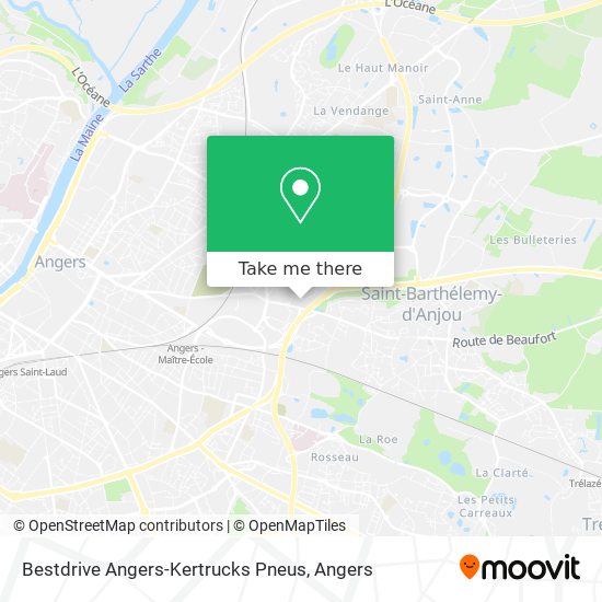 Mapa Bestdrive Angers-Kertrucks Pneus