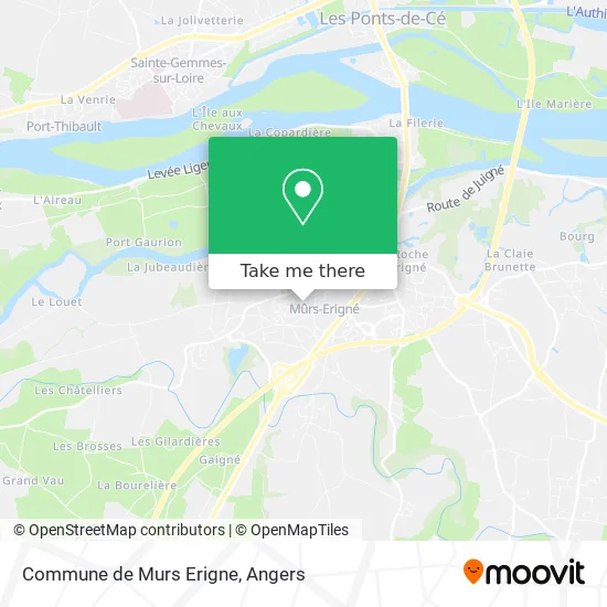 Commune de Murs Erigne map