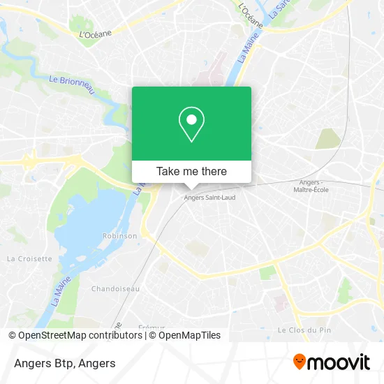 Angers Btp map