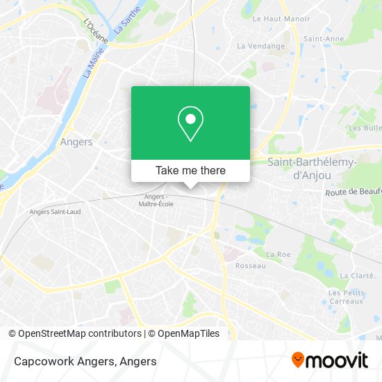 Capcowork Angers map