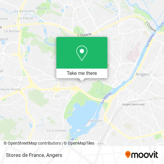 Stores de France map