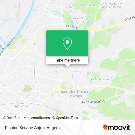 Piscine Service Anjou map