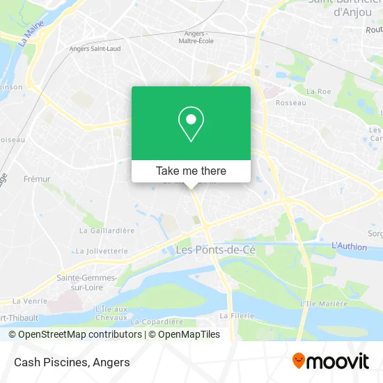 Cash Piscines map