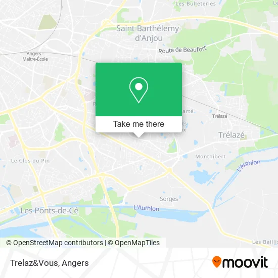 Trelaz&Vous map