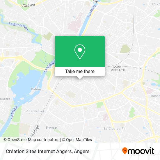 Création Sites Internet Angers map