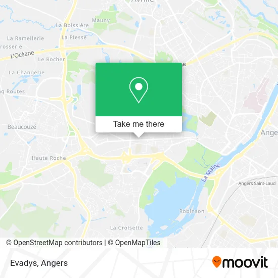 Evadys map