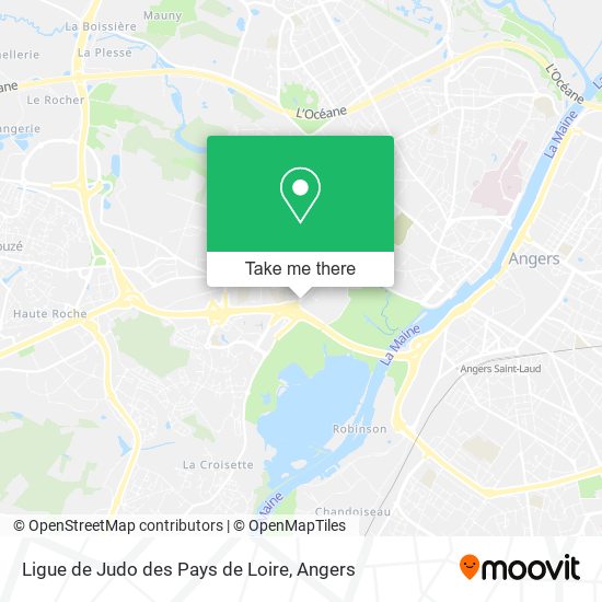 Mapa Ligue de Judo des Pays de Loire