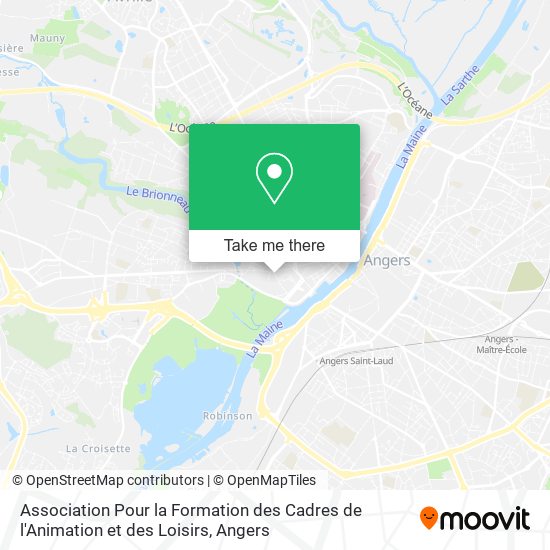 Mapa Association Pour la Formation des Cadres de l'Animation et des Loisirs