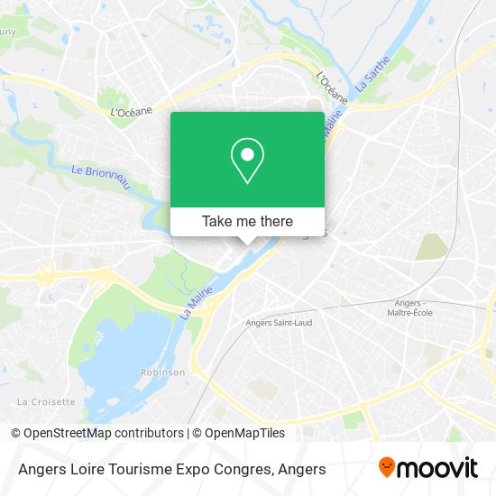 Angers Loire Tourisme Expo Congres map