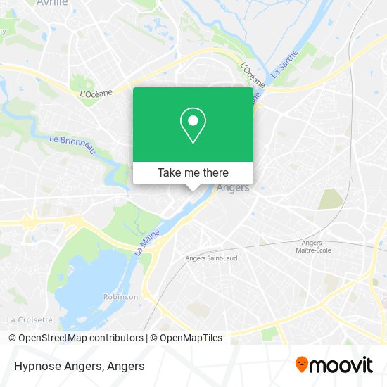 Hypnose Angers map