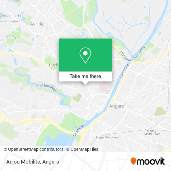 Mapa Anjou Mobilite