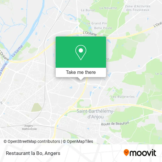 Restaurant la Bo map