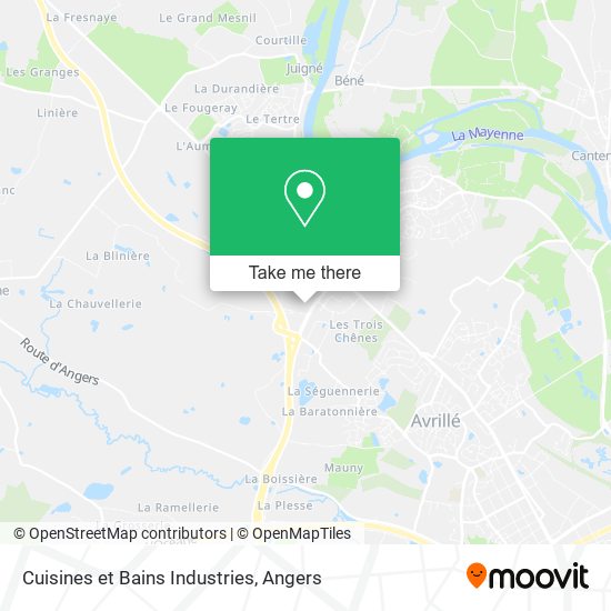 Cuisines et Bains Industries map