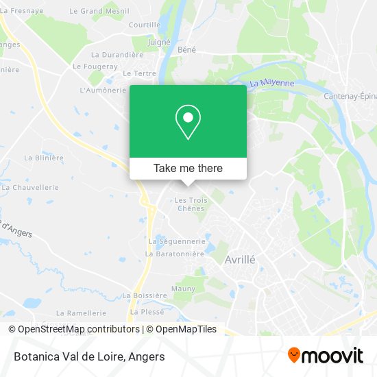 Mapa Botanica Val de Loire