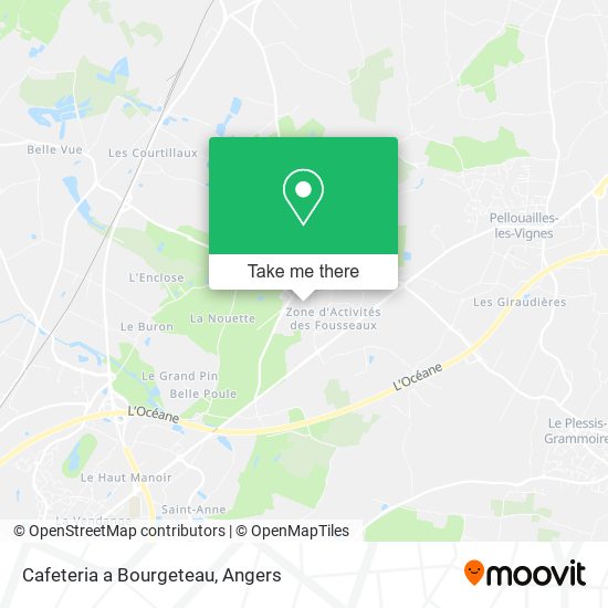 Cafeteria a Bourgeteau map