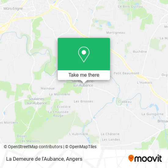 Mapa La Demeure de l'Aubance