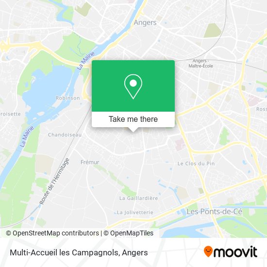 Mapa Multi-Accueil les Campagnols