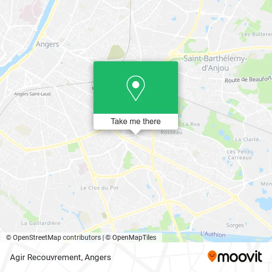 Agir Recouvrement map