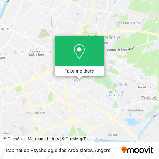 Cabinet de Psychologie des Ardoisieres map