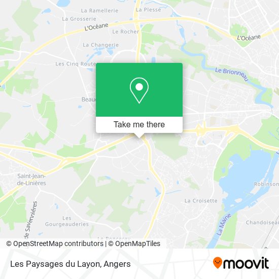 Les Paysages du Layon map