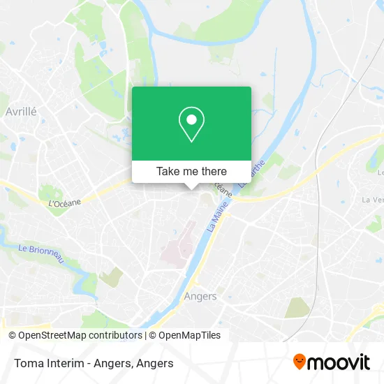 Toma Interim - Angers map