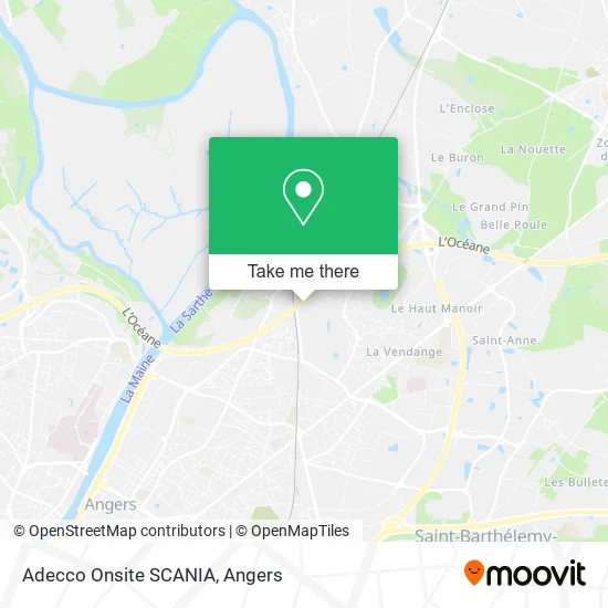 Adecco Onsite SCANIA map