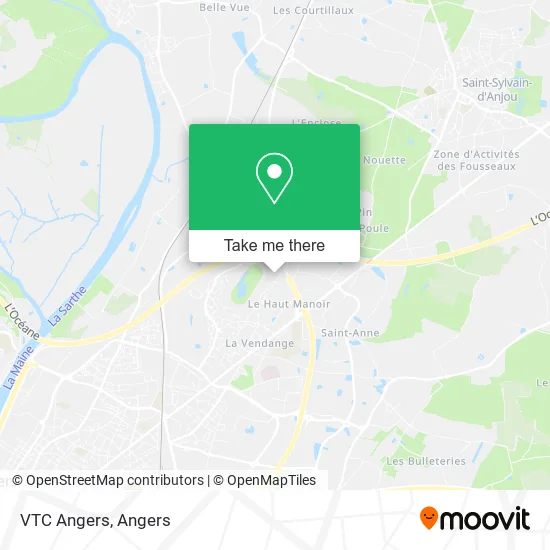 VTC Angers map