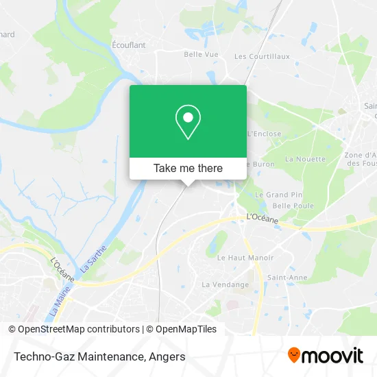 Techno-Gaz Maintenance map