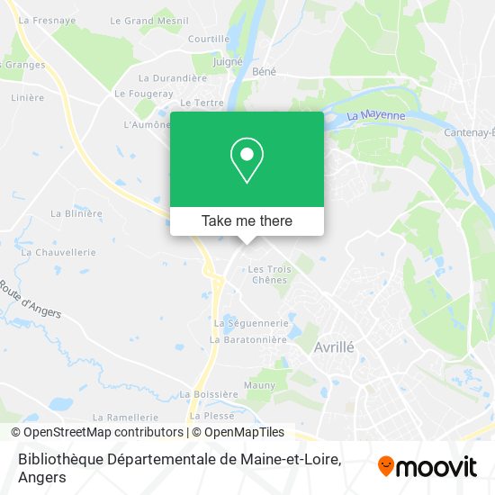 Bibliothèque Départementale de Maine-et-Loire map