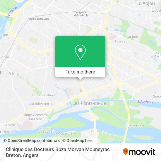 Clinique des Docteurs Buza Morvan Mouneyrac Breton map