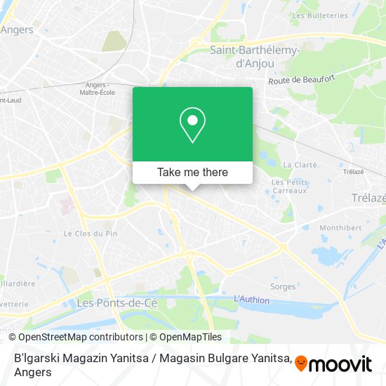 B'lgarski Magazin Yanitsa / Magasin Bulgare Yanitsa map