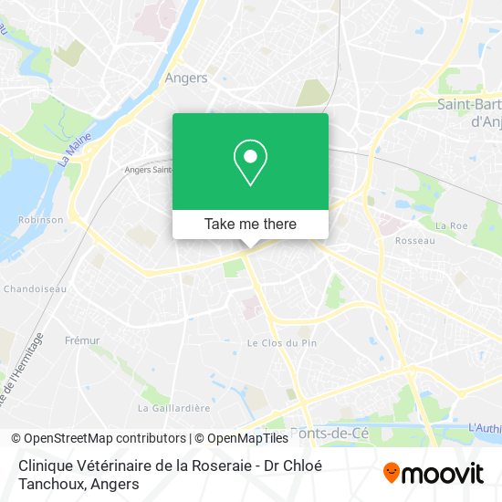 Clinique Vétérinaire de la Roseraie - Dr Chloé Tanchoux map