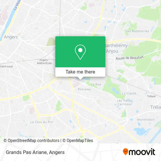 Grands Pas Ariane map