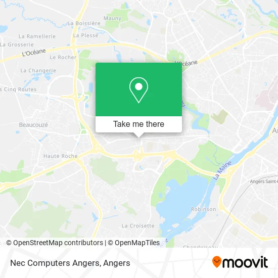 Nec Computers Angers map