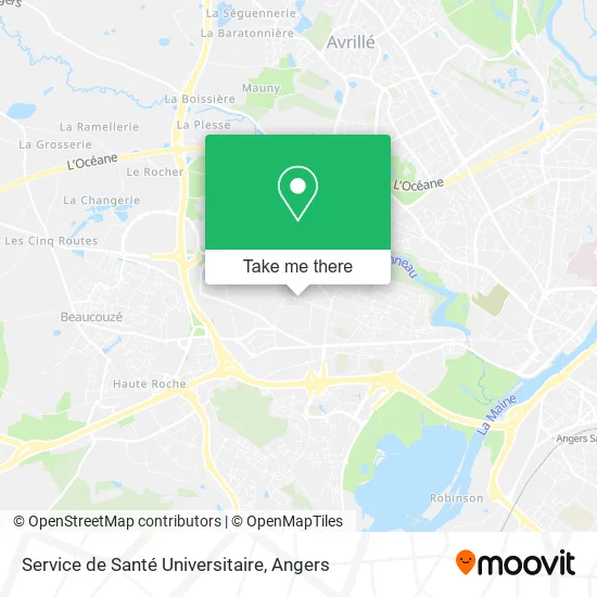 Service de Santé Universitaire map