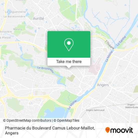 Mapa Pharmacie du Boulevard Camus Lebour-Maillot