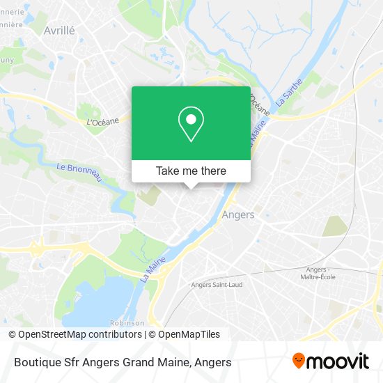 Boutique Sfr Angers Grand Maine map