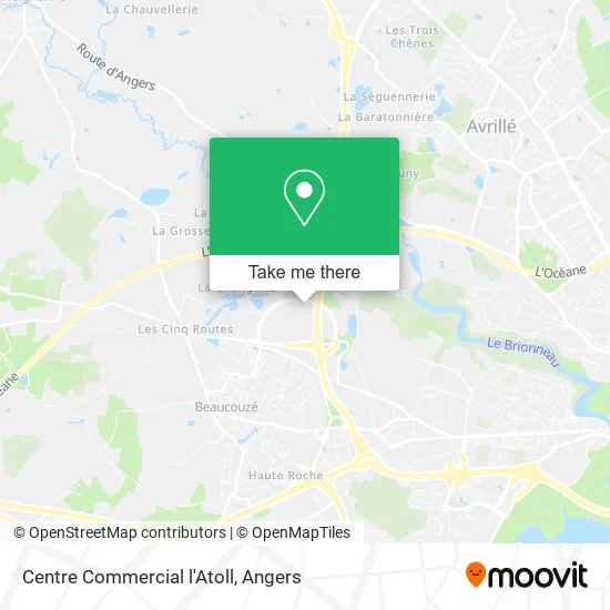 Centre Commercial l'Atoll map