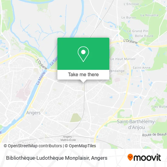 Bibliothèque-Ludothèque Monplaisir map