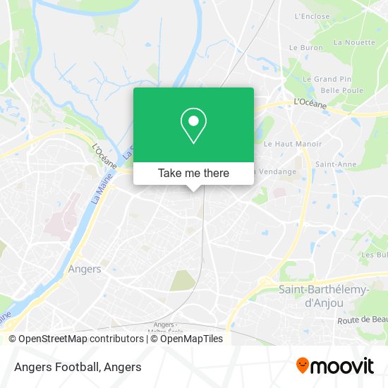 Angers Football map