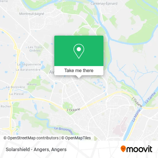 Solarshield - Angers map