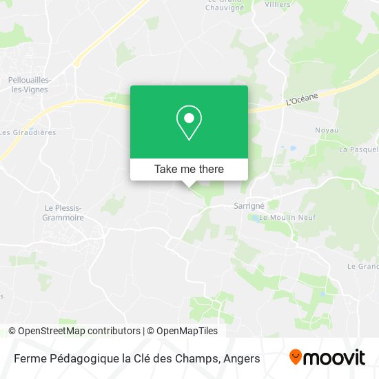 Ferme Pédagogique la Clé des Champs map