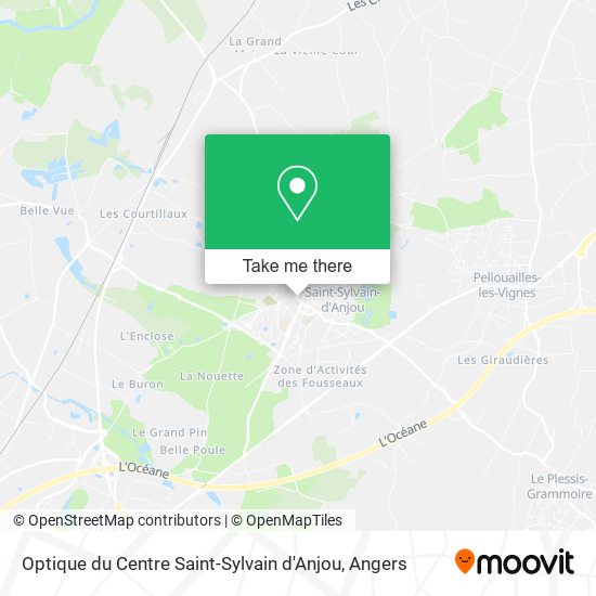 Optique du Centre Saint-Sylvain d'Anjou map